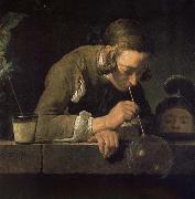 Jean Baptiste Simeon Chardin Blowing bubbles juvenile oil